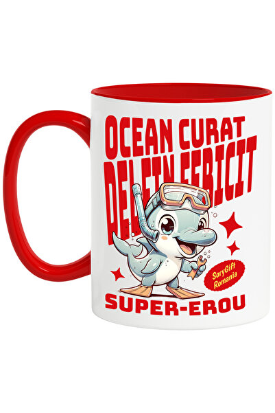 StoryGift Romania Cana ocean curat delfin fericit super-erou maritim, 330ml, ...