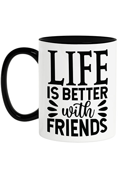 StoryGift Romania Cana cu textul in engleza "Life is better with friends" - v...
