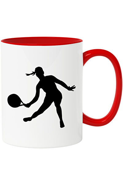 StoryGift Romania Cana cu o jucatoare de tenis - sport efort talent cu Maner ...