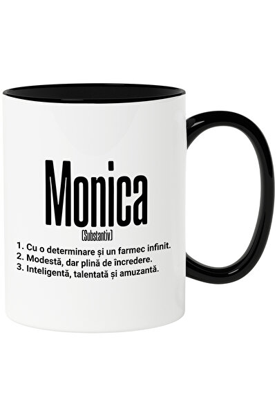StoryGift Romania Cana Cu Numele Monica, si Mesaj Motivational, Determinare, ...