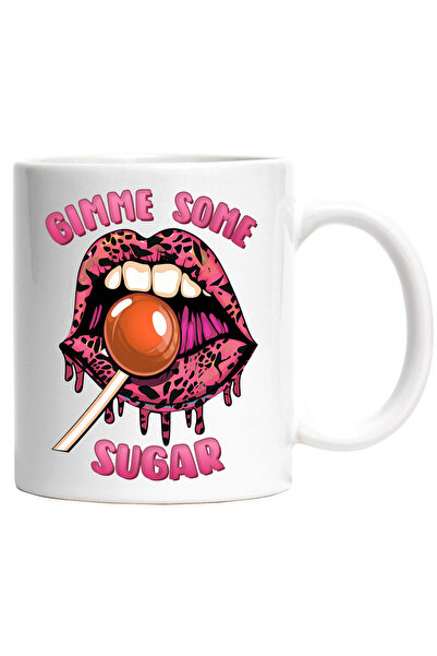 StoryGift Romania Cana cu gura si cu o acadea cu mesajul "Gimme some sugar", ...