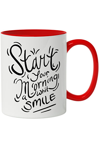 StoryGift Romania Cana Cu Mesaj In Engleza Start Your Morning With A Smile, Z...
