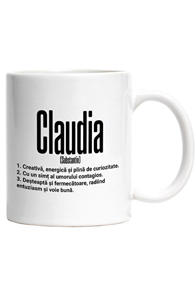 StoryGift Romania Cana Cu Numele Claudia, si Mesaj Motivational, Creativa, De...
