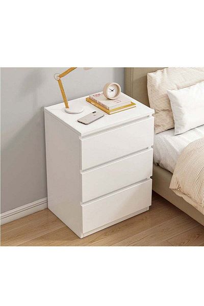 soufa dibaj Sharpdo Bedside Table Simple Modern Bedroom Nightstands Wooden Minimalist