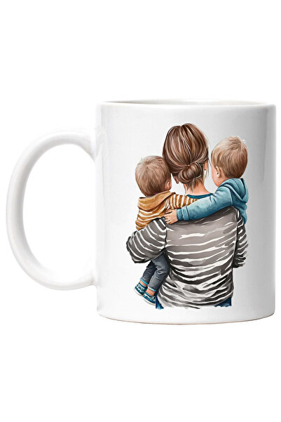 StoryGift Romania Cana cu o mama care isi tine cei doi baietei in brate | ilu...