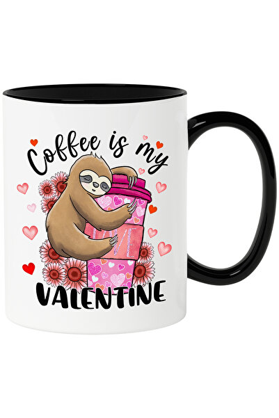 StoryGift Romania Cana cu animalul sloth/lenes imbratisand o ceasca cu cafea ...