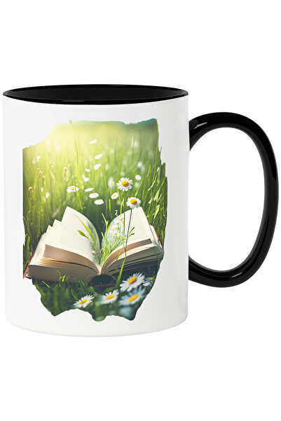 StoryGift Romania Cana Cu Flori care Rasar din Carte, Camp de Flori,Ceramica,...