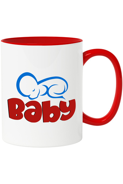StoryGift Romania Cana cu un bebelus si textul in engleza "Baby" - grija miti...