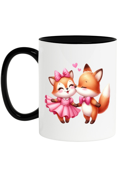 StoryGift Romania Cana cu o vulpe si un vulpoi | pupic pe obraz | ilustratie ...