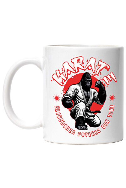 StoryGift Romania Cana cu Gorila In Costum De Arte Martiale Karate Lupta De C...