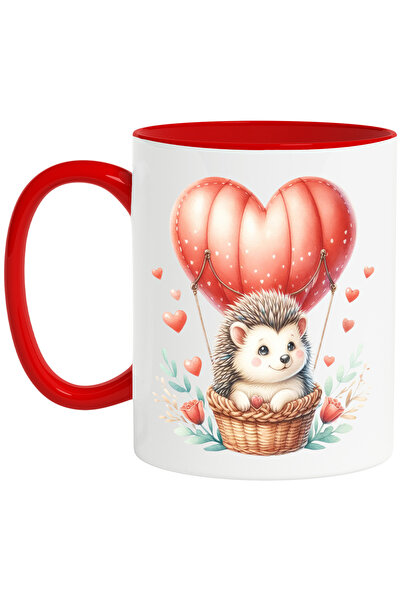 StoryGift Romania Cana cu un arici micut care se plimba cu un balon cu aer ca...