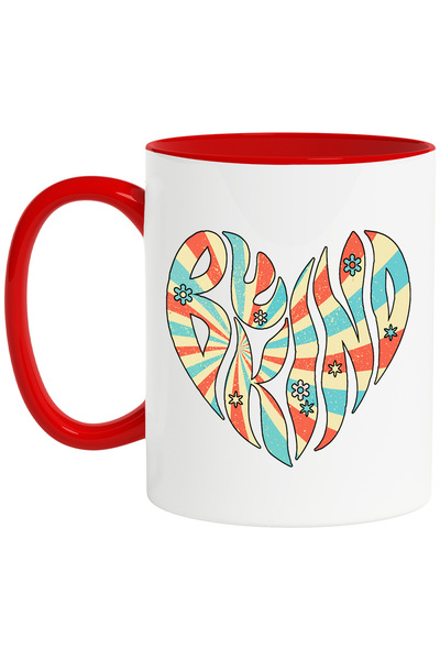 StoryGift Romania Cana cu o inima, ilustratie, motivational, flori, albastru,...