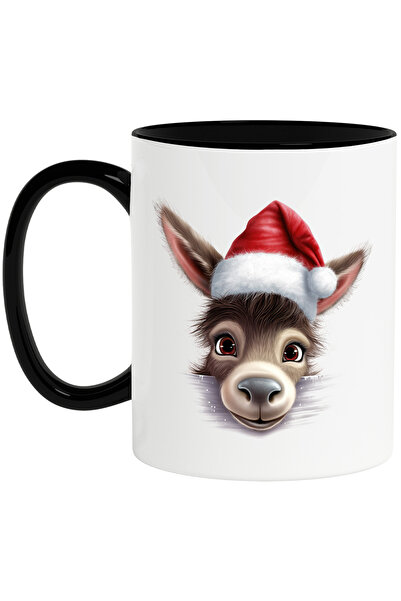 StoryGift Romania Cana cu un magarus care poarta o caciula de Craciun | ilust...