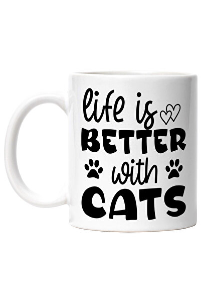 StoryGift Romania Cana pentru iubitorii de pisici cu mesajul in limba engleza...