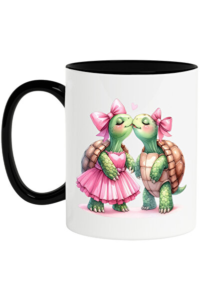 StoryGift Romania Cana cu 2 broaste testoase apropiate | ilustratie | imbujor...