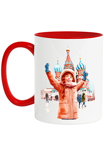 StoryGift Romania Cana cu o fata vesela, calatorie, ilustratie, biserica din ...