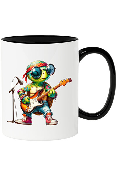 StoryGift Romania Cana cu o broasca testoasa tatuata care canta la chitara | ...