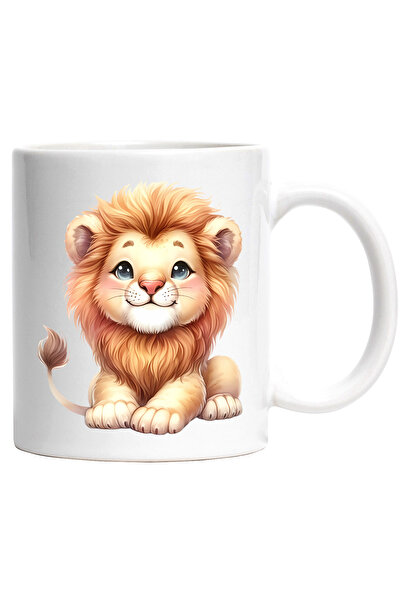 StoryGift Romania Cana cu un pui de leu vesel | ilustratie | cuminte | regele...