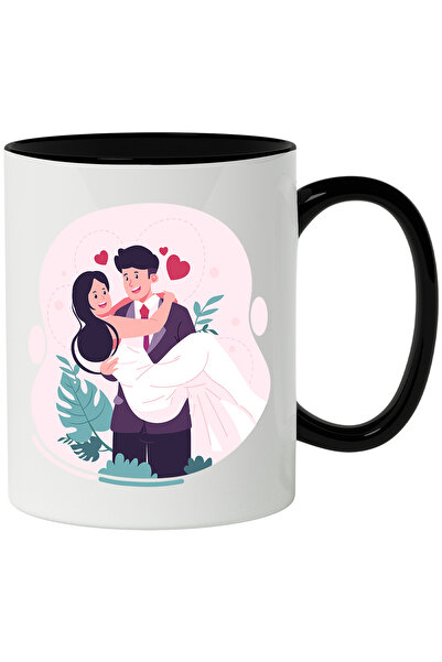 StoryGift Romania Cana Cu Cuplu, Casatorie, Nunta, Inimi, Dragoste, Multicolo...