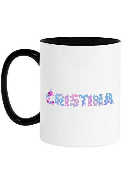 StoryGift Romania Cana Cu Numele Cristina, Unicorn, Printesa, Fairytale, Drag...