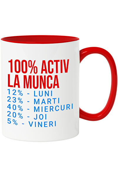 StoryGift Romania Cana cu Iubitorii De Glume Procentaj activitate Munca Pe zi...