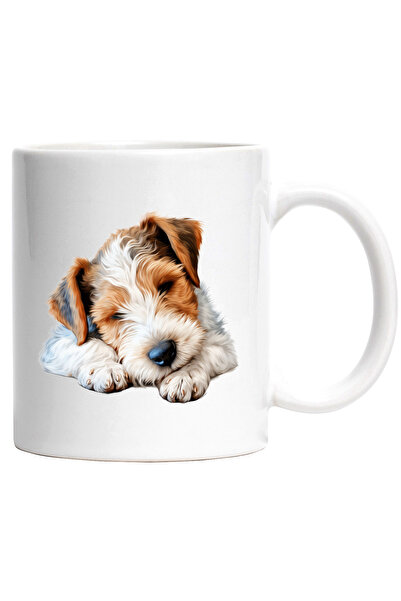 StoryGift Romania Cana cu un catel blanos obosit | ilustratie | aproape ca ad...