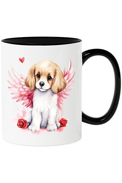 StoryGift Romania Cana cu un catel cuminte | ilustratie | aripi | inima | tra...