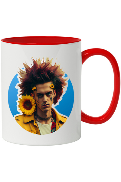 StoryGift Romania Cana Cu Portret, Floarea Soareluil, Tatuaj, Jacheta, Multic...