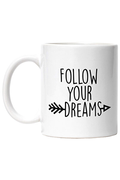 StoryGift Romania Cana cu o sageata si mesajul "Follow your dreams" - urmeaza...