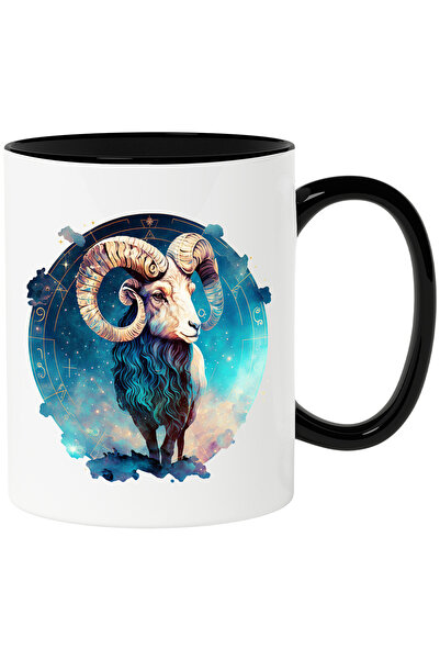 StoryGift Romania Cana cu un berbec serios | ilustratie | cerc | cer instelat...