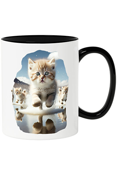 StoryGift Romania Cana Cu Pui de Pisici care Alearga, Animale, Feline, Iubito...