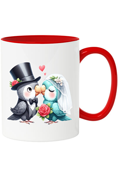 StoryGift Romania Cana cu 2 papagali la nunta | ilustratie | iubire | mireasa...