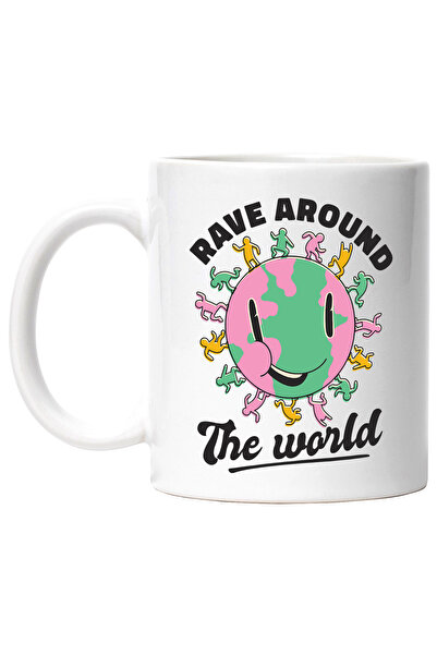 StoryGift Romania Cana Cu Mesaj In Engleza Rave Around The World, Planeta, Da...