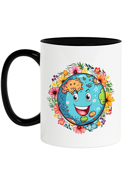 StoryGift Romania Cana cu planeta, ilustratie, constientizare, flori divers c...