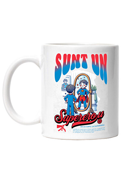 StoryGift Romania Cana Sunt un Supererou - Copil in Oglinda Fericit, 330ml, C...