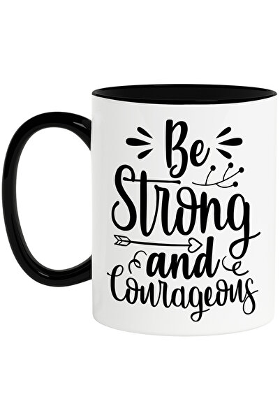 StoryGift Romania Cana cu sageata si mesaj motivational "Be strong and courag...