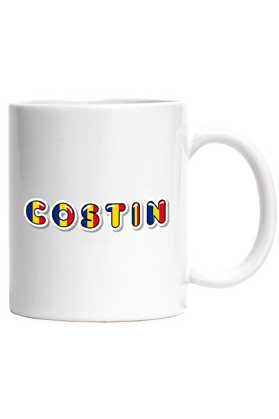 StoryGift Romania Cana Cu Numele Costin, Romania, Suporter, Steagul Romaniei,...