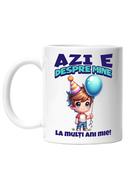 StoryGift Romania Cana Baiat cu balon vesel, zi aniversara Azi e despre mine ...