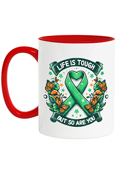 StoryGift Romania Cana cu mesajul "Life is tough, but so are you", stilul hip...