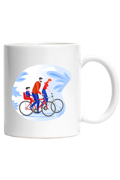 StoryGift Romania Cana Cu Bicicleta, Sport, Familie, Ciclism, Multicolor 330 ...