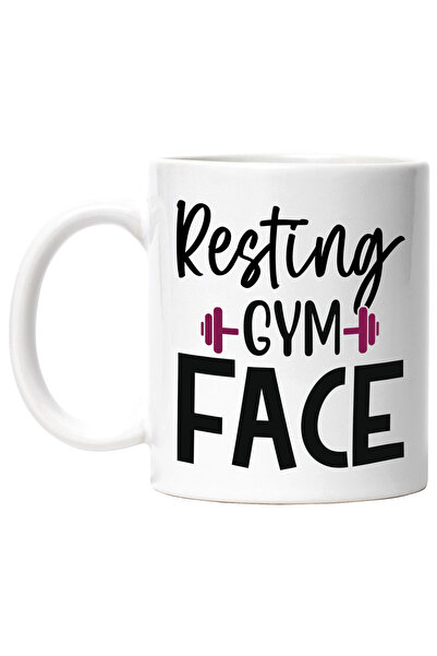 StoryGift Romania Cana cu haltera pentru iubitorii de fitness cu textul in en...