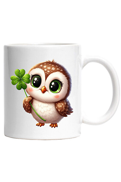 StoryGift Romania Cana cu un pui de bufnita | ilustratie | vesela | imbujorat...