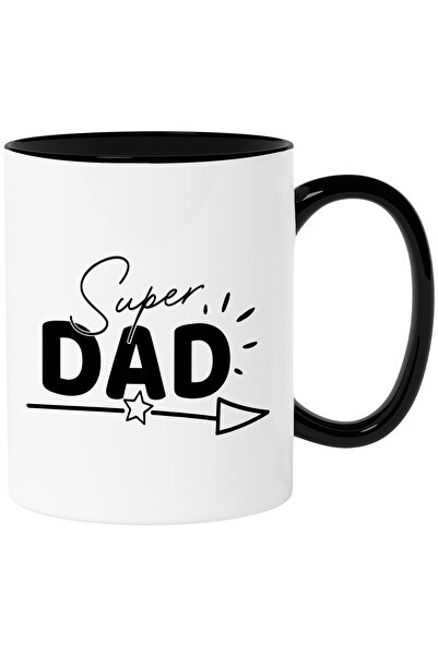 StoryGift Romania Cana cu Textul Amuzant SuperDad, Tata Supererou, Sageata cu...