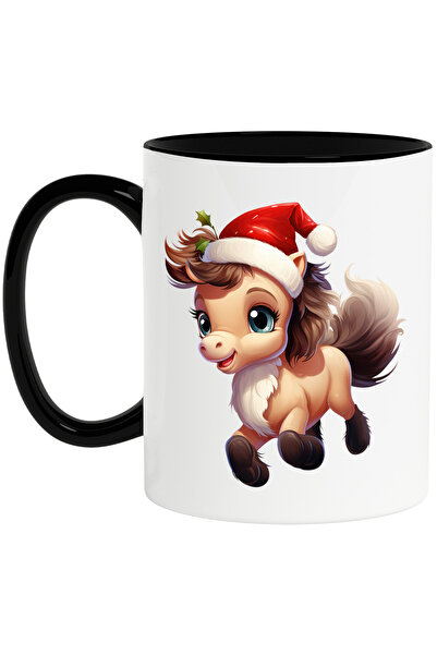 StoryGift Romania Cana cu un ponei cu caciula de Craciun | ilustratie | sarba...