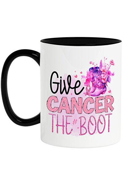 StoryGift Romania Cana cu mesajul "Give the boot", cizme, flori, ilustratie, ...