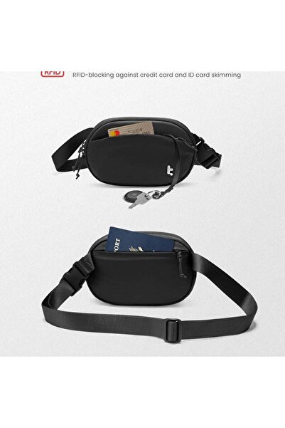 Tomtoc Sports bag with zipper, adjustable, Unisex, Tomtoc, T32 - Grey