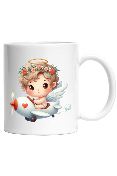 StoryGift Romania Cana cu un bebelus care se plimba cu avionul | ilustratie |...