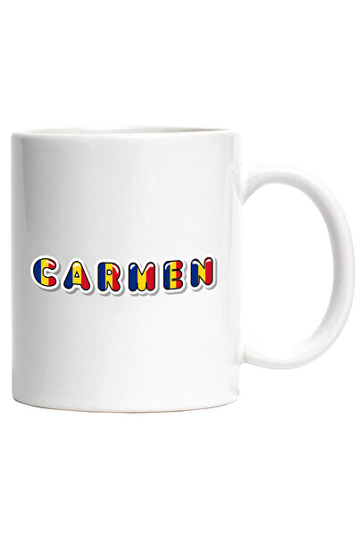 StoryGift Romania Cana Cu Numele Carmen, Romania, Suporter, Steagul Romaniei,...