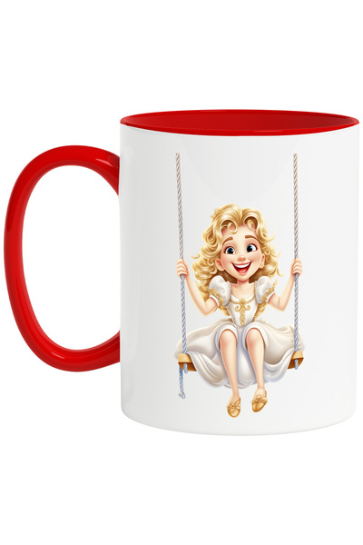StoryGift Romania Cana cu o fata draguta care se da in leagan | rochie de pri...
