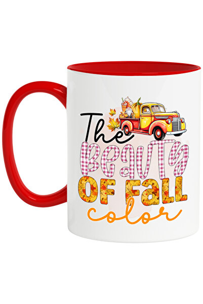StoryGift Romania Cana cu mesajul "The beauty of Fall color", toamna, ilustra...
